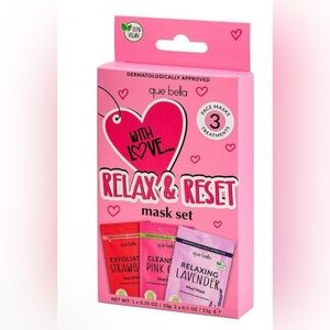 Que Bella Relax & Reset Mask Set - 3 Face Masks